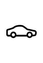 Black car rental assistance icon