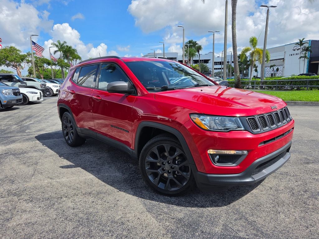 Used 2021 Jeep Compass 80th Spec. Edition with VIN 3C4NJCEB6MT535972 for sale in Tamarac, FL