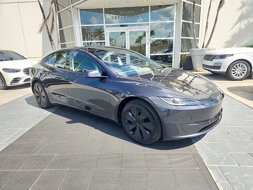 Used 2025 Tesla Model 3 Long Range with VIN 5YJ3E1EA0SF989895 for sale in Tamarac, FL