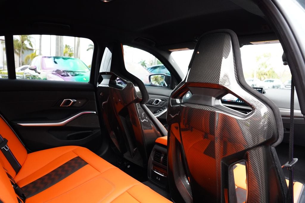 2025 BMW M3 Competition ORANGE CARBON FIBER BUCKETS!!!
