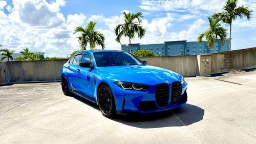 2023 BMW M3 Competition VOODOO BLUE INDVIDUAL, FULL MERINO LEATHER, ALL PA