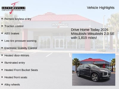 2026 Mitsubishi Outlander Sport 2.0 SE