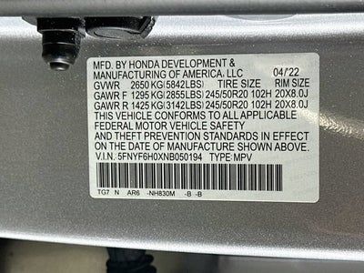 2022 Honda Pilot Elite