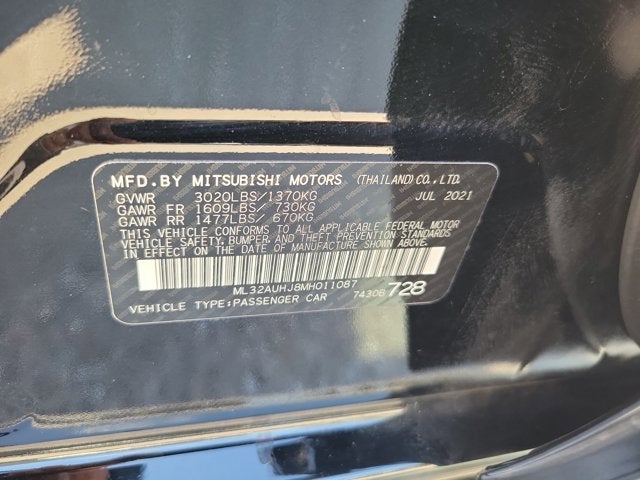 2021 Mitsubishi Mirage ES