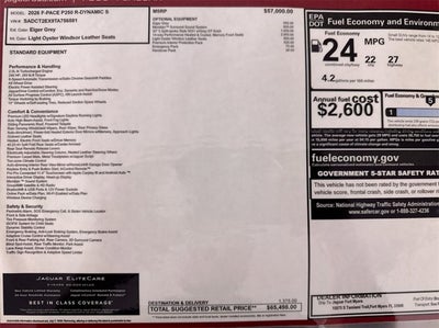 2026 Jaguar F-PACE R-Dynamic S