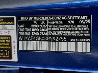 2025 Mercedes-Benz C-Class C 300