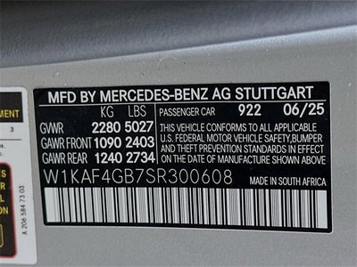 2025 Mercedes-Benz C-Class C 300