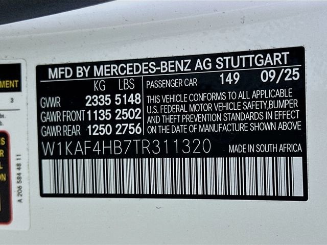 2026 Mercedes-Benz C-Class C 300