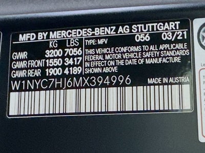 2021 Mercedes-Benz G-Class AMG® G 63