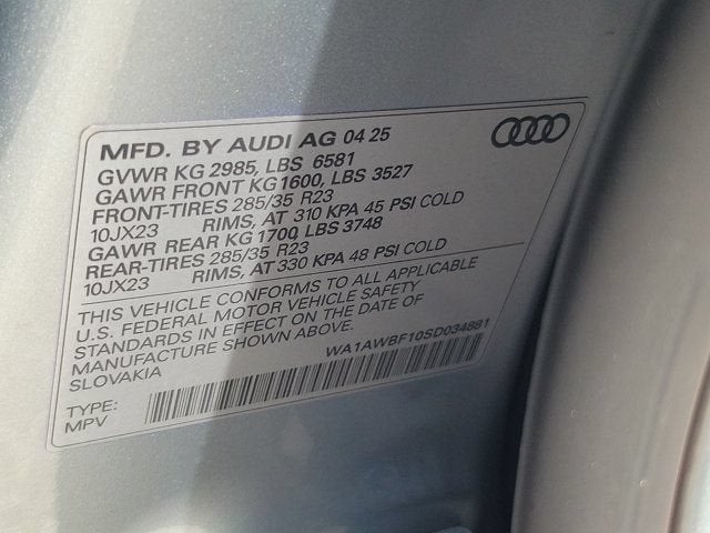 2025 Audi SQ8 4.0T Premium Plus