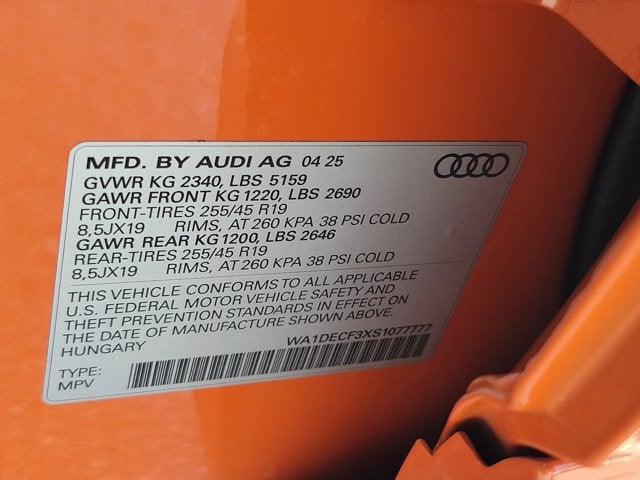 2025 Audi Q3 Premium Plus