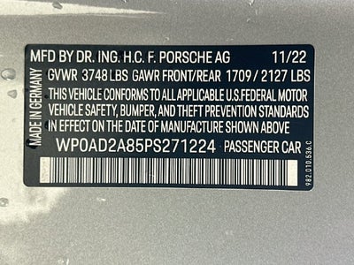 2023 Porsche 718 Cayman GTS 4.0