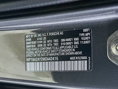 2021 Porsche Cayenne Base