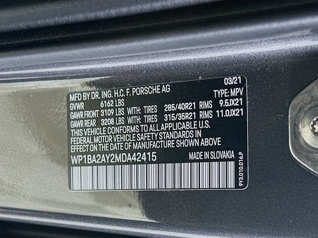 2021 Porsche Cayenne Base