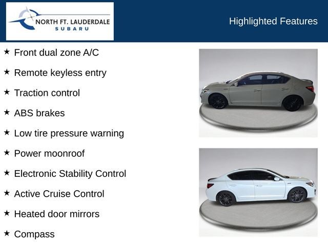 2022 Acura ILX Premium and A-SPEC Packages
