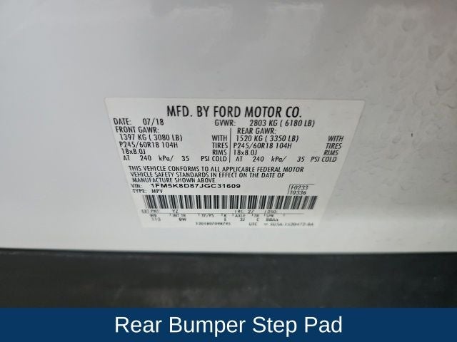 2018 Ford Explorer XLT