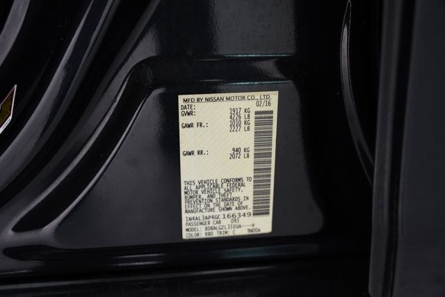 2016 Nissan Altima 2.5 S