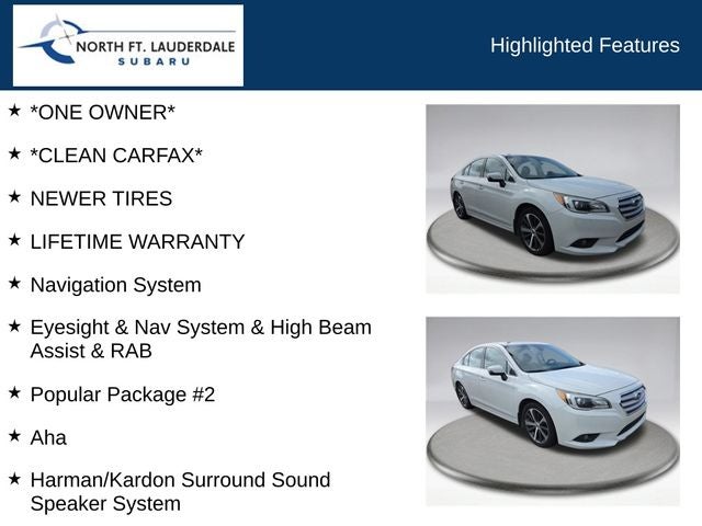 2017 Subaru Legacy 3.6R Limited