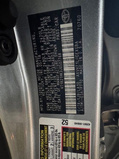 2018 Toyota Camry XLE