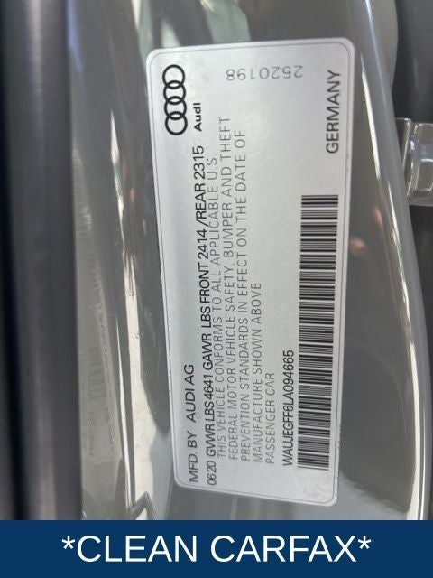 2020 Audi A3 Sedan 2.0T Premium Plus S line